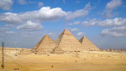 Great Pyramids of Giza  Cairo  Egypt