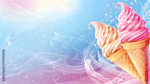 Ice cream background, ice cream wallpaper, summer time
