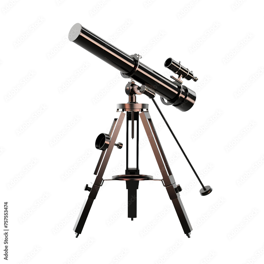 Telescope isolated on white or transparent background Telescope isolated on white or transparent background