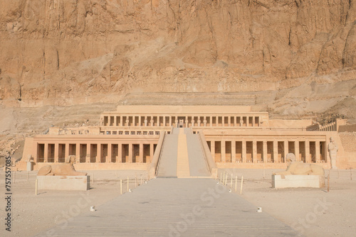 Luxor, Egypt - A view of the entrance to the Mortuary Temple of Hatshepsut, Luxor, Egypt. © Nick Brundle