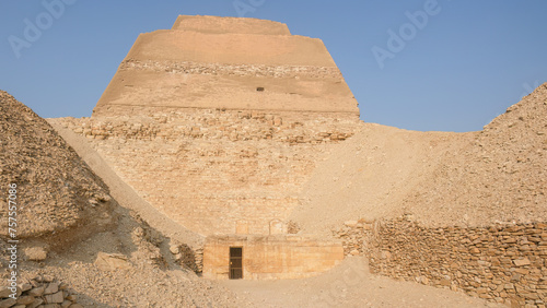 The pyramid of Meidum, Egypt is located around 72 kilometres south of modern Cairo.  © Nick Brundle
