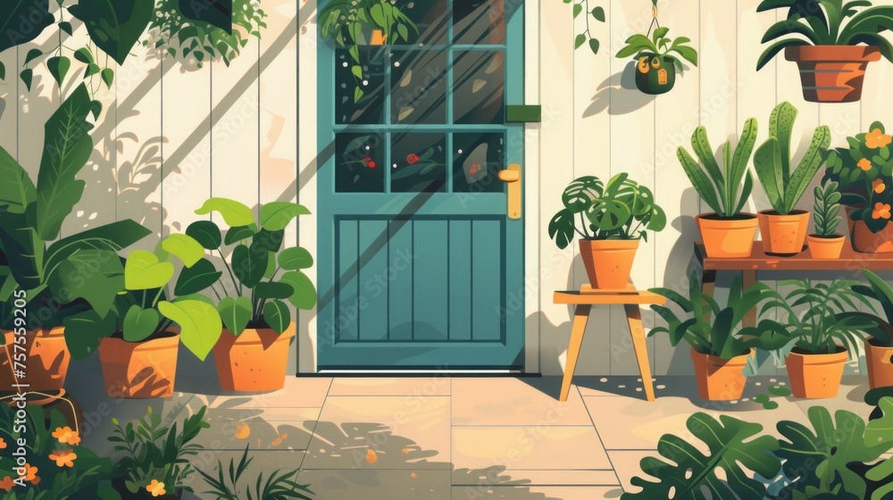 garden country illustration. garden country illustration.