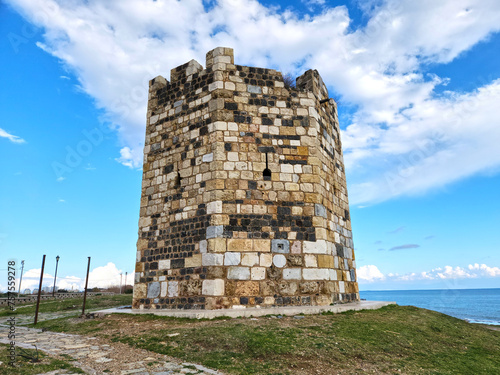 Suleiman Tower is a sea watchtower in Yumurtalik in Adana province which has been built in the Ottoman era by the Sultan Suleiman the Magnificent in 1536 photo