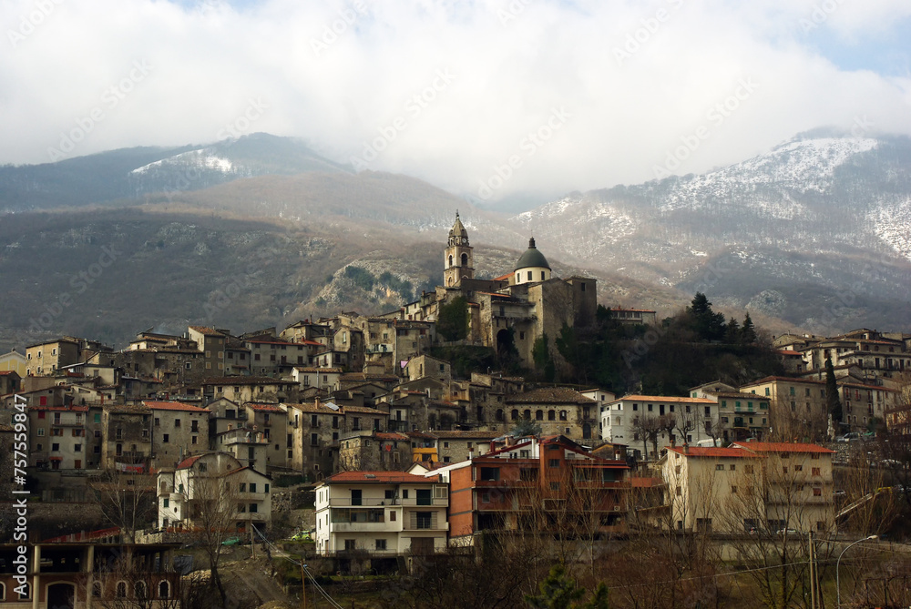 Fototapeta premium The characteristic village of Cusano Mutri in the province of Benevento - Campania