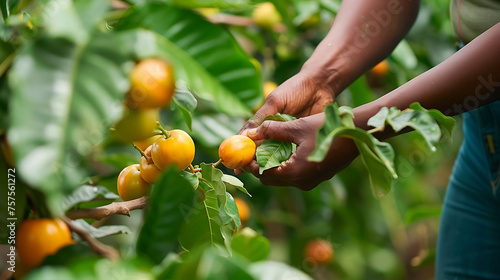 A person picking fruits from a tree, showing how to reap rewards in business photo
