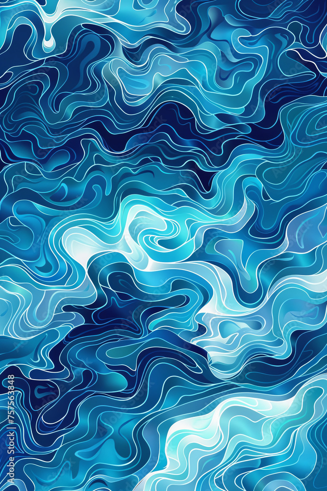 Abstract pattern of waves