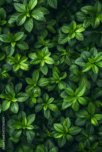 Green foliage abstract background