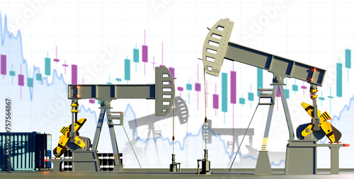 Oil industry. Graph price f...