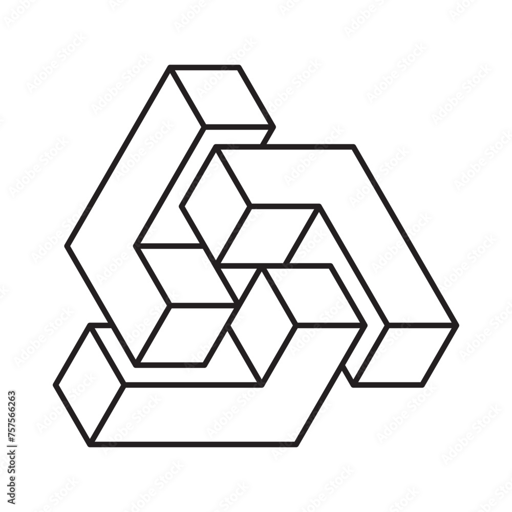 Abstract shape icon isolated on white background. Vector illustration. Abstract shape icon isolated on white background. Vector illustration.