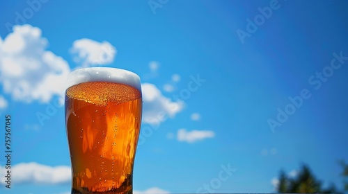 Beer, blue sky photo