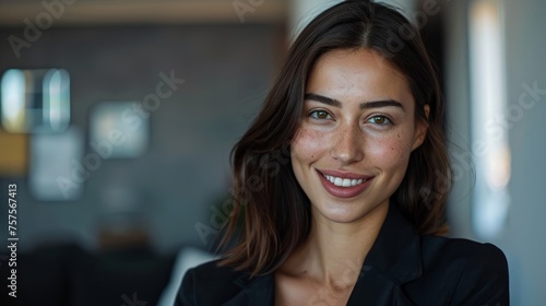 Close up portrait of smiling beautiful millennial businesswoman or CEO looking at camera, happy female boss posing making headshot picture for company photoshoot, Free Download Close up portrait of smiling beautiful millennial businesswoman or CEO looking at camera, happy female boss posing making headshot picture for company photoshoot, - GFXLoad