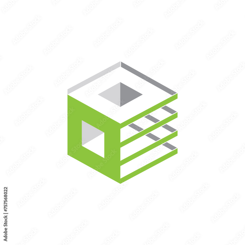 Digital box, Server icon vector design template Digital box, Server icon vector design template