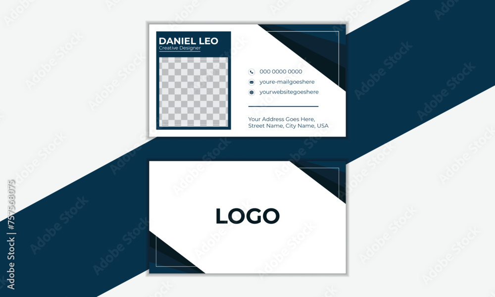 Creative and modern business card layout Creative and modern business card layout
