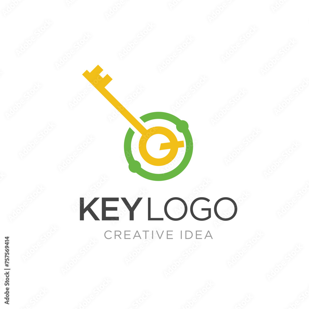 Initial letter Q Key logo Concept, Key with Letter Q, Vector Logo Design Template Initial letter Q Key logo Concept, Key with Letter Q, Vector Logo Design Template