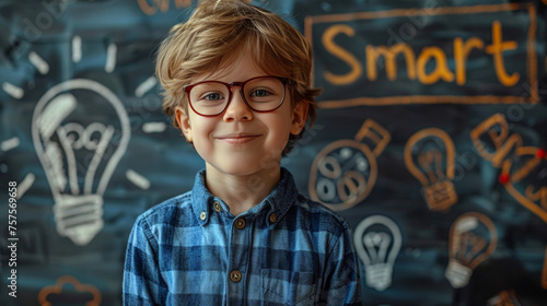 Smartest kid on class photo