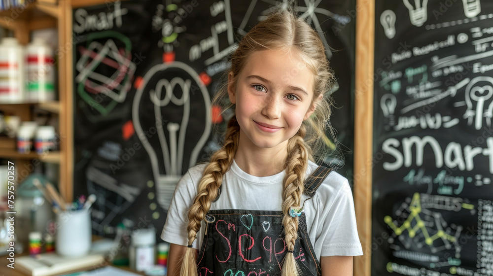 Naklejka premium Smartest kid on class