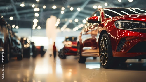 Luxury Car Showcase: Blurred Background of New Cars   © Devian Art