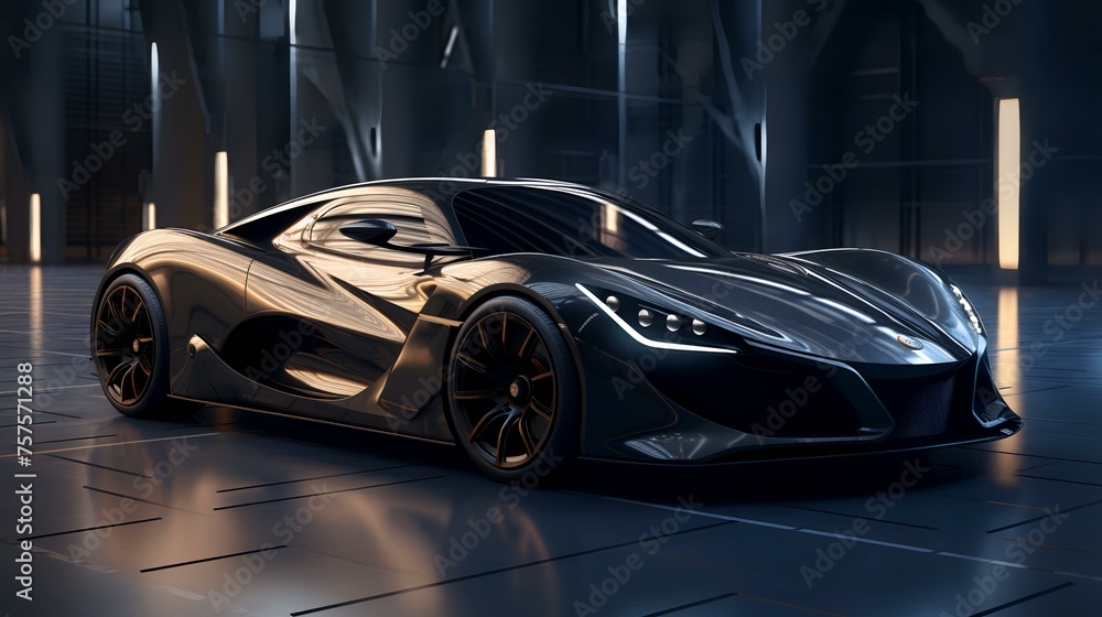 Carbon Fiber Exhilaration: Luxury Sports Car (8K/4K Photorealistic)

