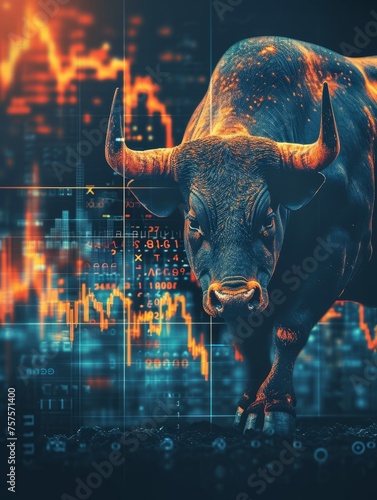 Illustration of a Bull Market on the Stock Exchange
