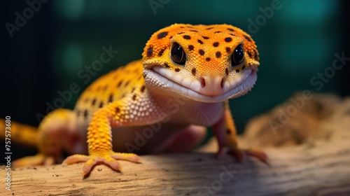 Leopard gecko (Eublepharis macularius) photo