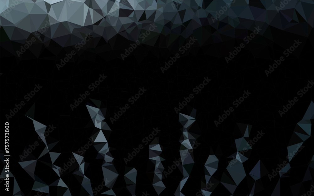 Obraz premium Dark BLUE vector polygonal pattern.