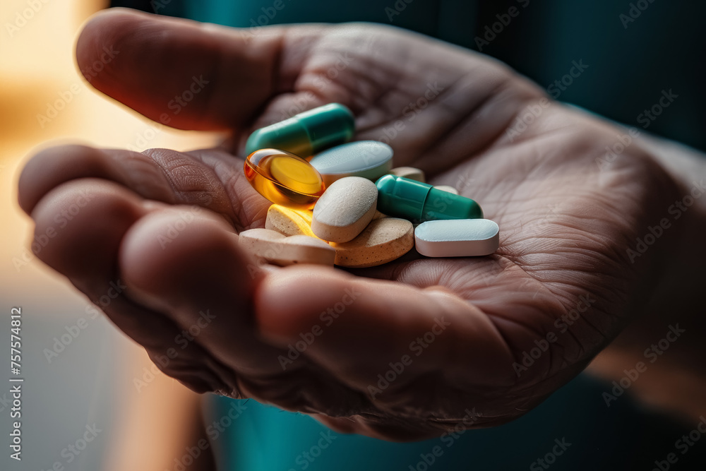 Handful of Mixed Medications Handful of Mixed Medications