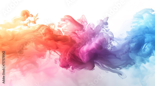 Colorful abstract background with splashes of paint.