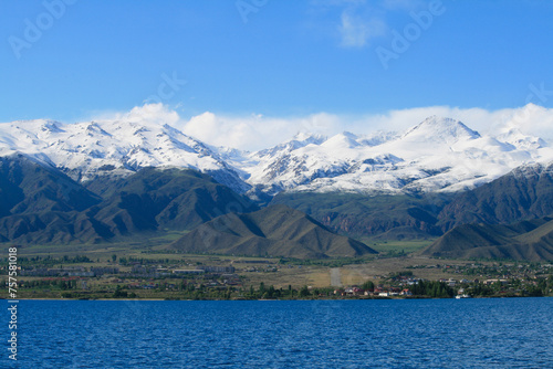 At Issyk-Kul: Tian Shan Mountains at Cholpon Ata, Kyrgyzstan © Irene