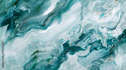 Blue and Green Marble Pattern for Serene Underwater Aesthetic