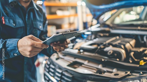 An Automotive Mechanic Conducting vehicle inspections to identify potential problems and recommend necessary repairs