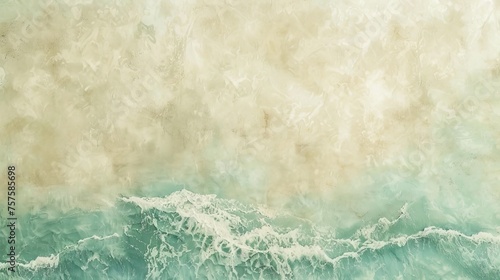 Refreshing sea green and ivory textured background, representing renewal and purity.