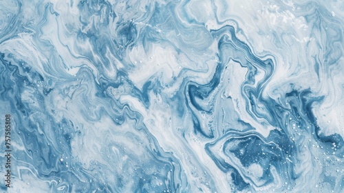 Blue Marble Background with White Accents