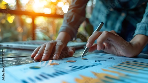 An Economist Conducting research studies to evaluate the impact of government policies or economic interventions photo