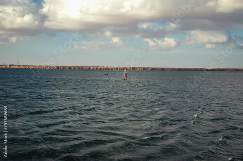 View from Port of Ajim town on Djerba Island, Tunisia photo