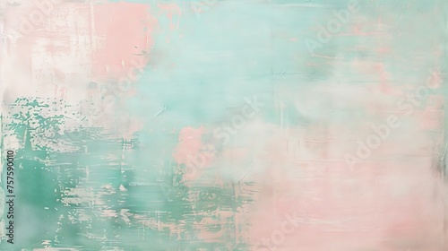 Tranquil powder pink and seafoam green textured background, symbolizing softness and renewal