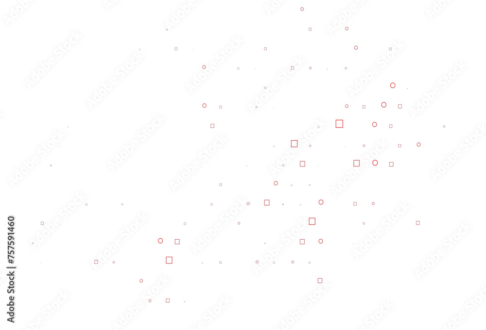 Light Red vector template with spots, rectangles.