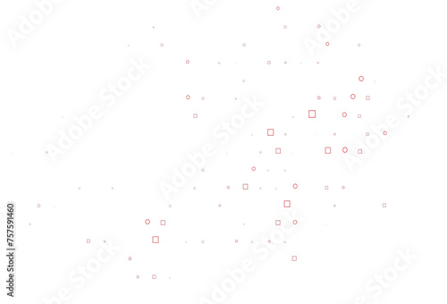 Light Red vector template with spots  rectangles.