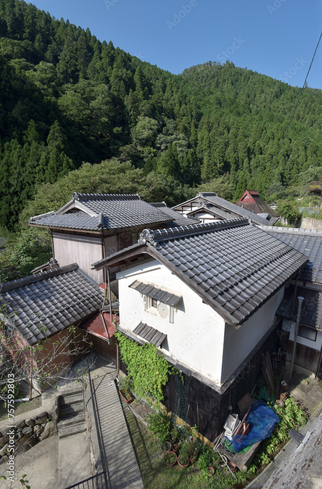 雲ヶ畑　街道沿いの民家　京都市北区