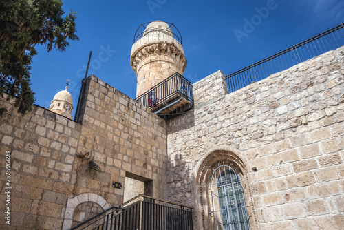Obraz na płótnie Exterior of Cenacle also known as Upper Room, the site of the Last Supper, Mount Zion in Jerusalem, Israel w salonie