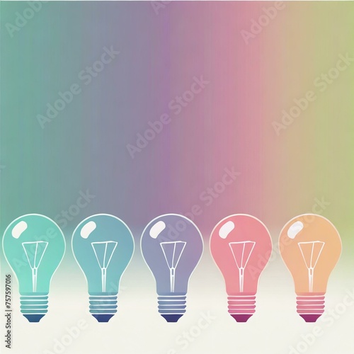 Colorful light bulbs