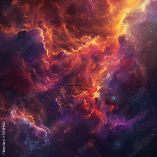 Cosmic Dance: A Vibrant Nebula Explosion
