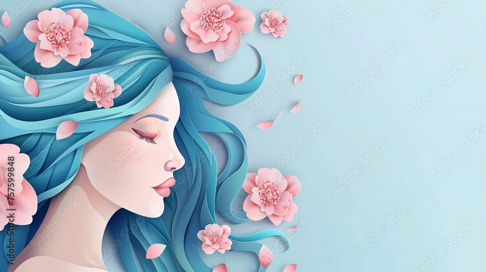 woman with flowers woman with flowers