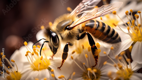 Macro photo of bee © ma