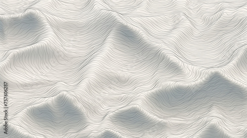 Wallpaper Mural Monochromatic Topographic Map with Smooth Lines Torontodigital.ca