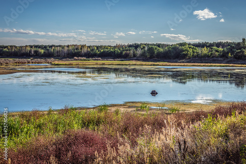 Cooling lake of Chernobyl Nuclear Power Plant, Ukraine