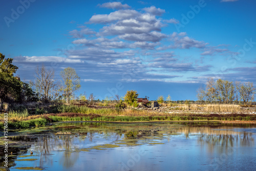 Cooling lake of Chernobyl Nuclear Power Plant, Ukraine