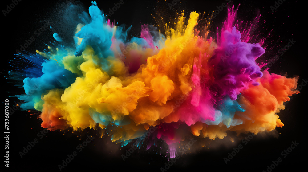 Colorful Powder Explosion