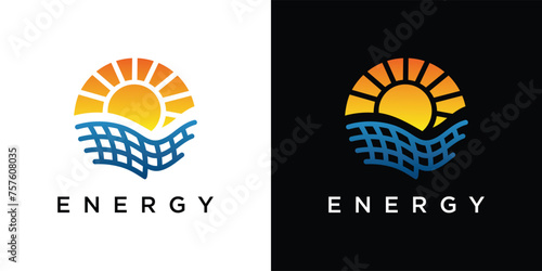 Solar Energy Logo Design Template. solar energy logo icon