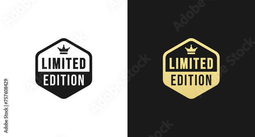 Limited edition logo or Limited edition seal vector isolated. The best Limited edition logo for product packaging design element.