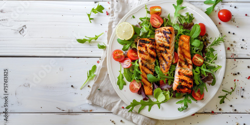 Delicious Salad with Grille...